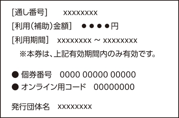 デジタル券サンプル画像