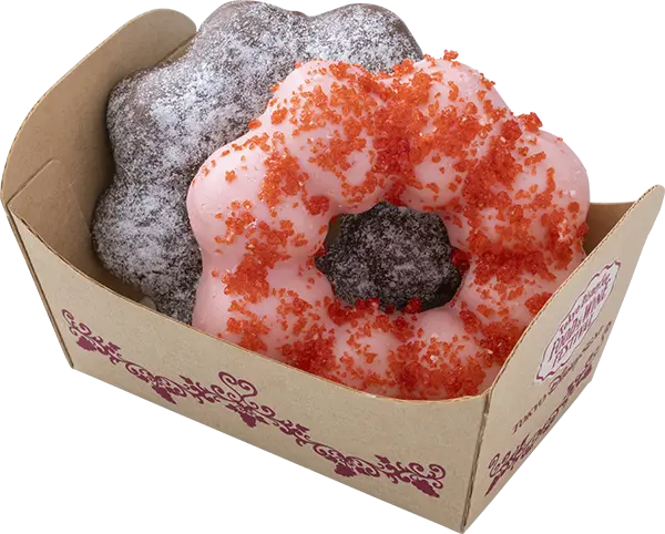 ドーナツ （ストロベリー、 チョコ）