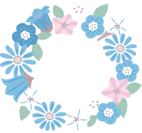 青い花のレイ