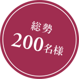 [総勢200名様]