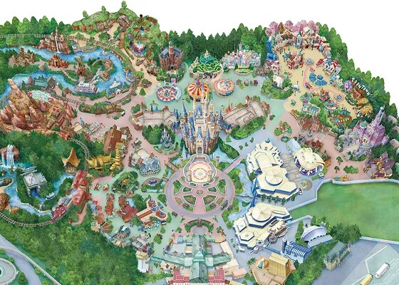 東京ディズニーランドマップ