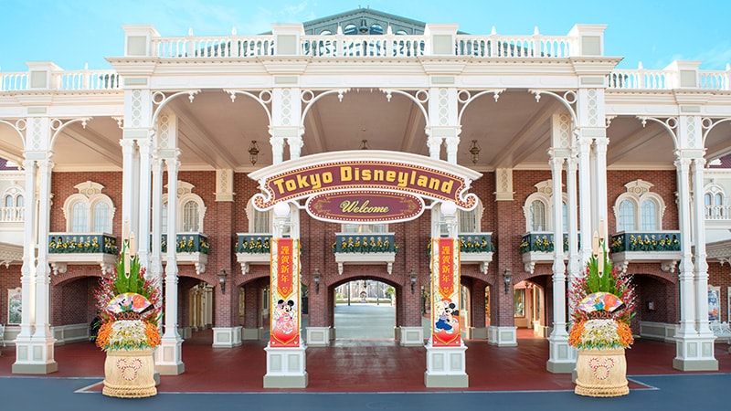 東京ディズニーランドのお正月 デコレーション